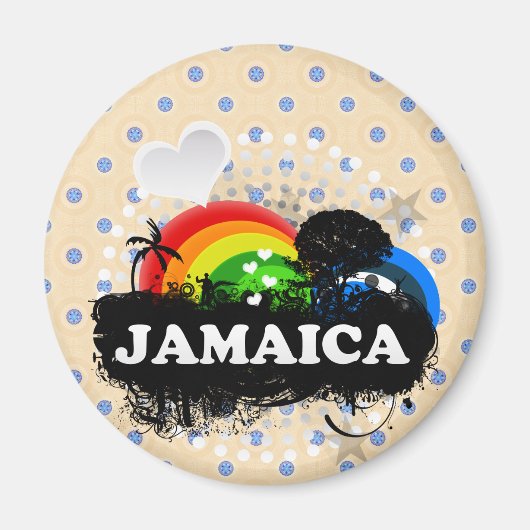 Cute Fruity Jamaica Magneet (Voorkant)