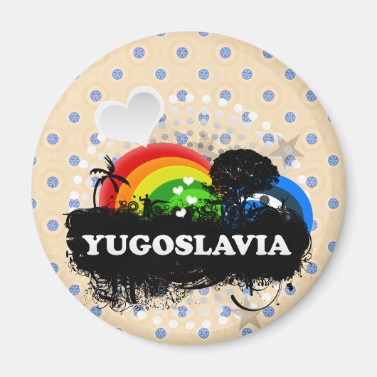 Cute Fruity Joegoslavië Magneet (Voorkant)