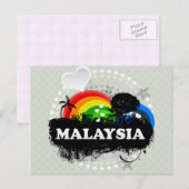 Cute Fruity Maleisië Briefkaart (Voorkant / Achterkant)