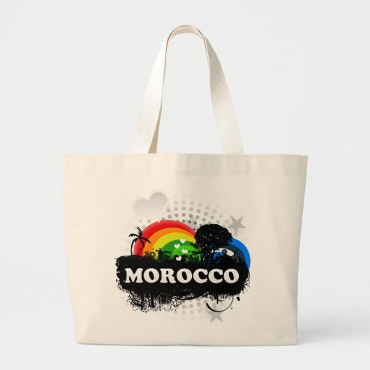 Cute Fruity Marokko Grote Tote Bag (Voorkant)