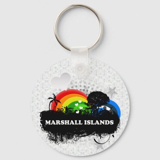 Cute Fruity Marshall Islands Sleutelhanger (Voorkant)