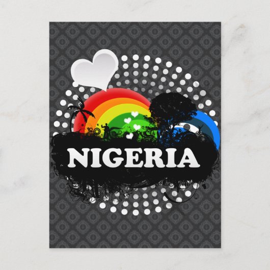 Cute Fruity Nigeria Briefkaart (Voorkant)