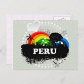 Cute Fruity Peru Briefkaart (Voorkant / Achterkant)