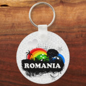 Cute Fruity Roemenië Sleutelhanger (Voorkant)