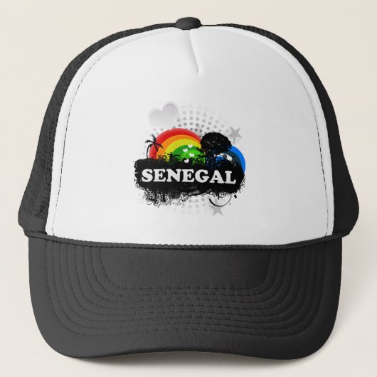 Cute Fruity Senegal Trucker Pet (Voorkant)
