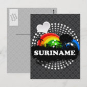 Cute Fruity Suriname Briefkaart (Voorkant / Achterkant)