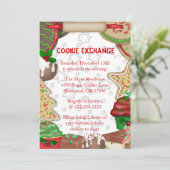 Cute Fudge & Sugar Cookie Exchange Holiday Kaart (Staand voorkant)