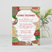 Cute Fudge & Sugar Cookie Exchange Holiday Kaart (Staand voorkant)