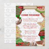 Cute Fudge & Sugar Cookie Exchange Holiday Kaart (Voorkant / Achterkant)