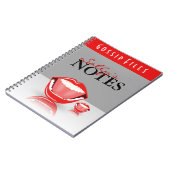 Cute Fun Big Mouth Gossip Files Spiral Notitieboek (Linkerzijde)