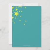 Cute Fun Blauwgroen Paarse kinderen Birthday Karao Kaart (Achterkant)