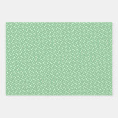 Cute Fun Blue Pink Green Stripes Polkadots Art Inpakpapier Vel (Voorkant 3)