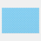 Cute Fun Blue Pink Green Stripes Polkadots Art Inpakpapier Vel (Voorkant)