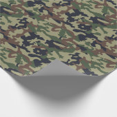 Cute Fun Camo - Woodland Green Cadeaupapier (Hoek)