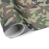 Cute Fun Camo - Woodland Green Cadeaupapier (Rol Hoek)