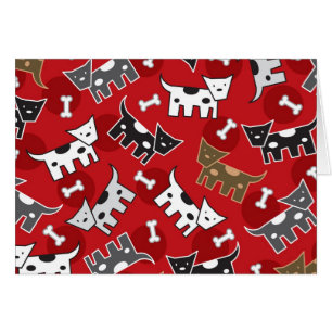 Cute Fun Cartoon Spotted Doggies Doggies Puppy Bot
