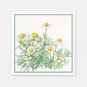 Cute Fun  Chamomile Flowers Servet (Voorkant)