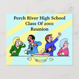 Cute Fun Class Reunion Invitations Casual Party Kaart
