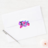 Cute fun coaster ronde sticker (Envelop)