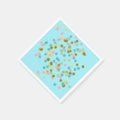Cute Fun Colorful Modern Confetti Stippen Servet (Hoek)