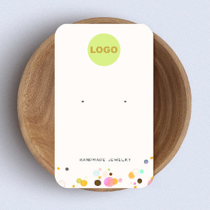 Cute Fun Confetti Stud die juwelen verdient Visitekaartje