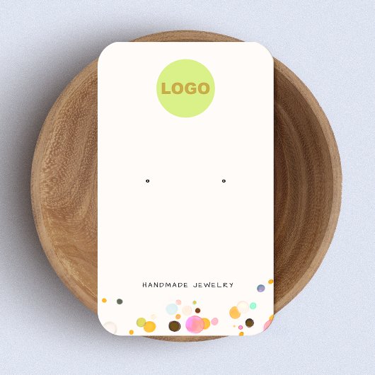 Cute Fun Confetti Stud die juwelen verdient Visitekaartje