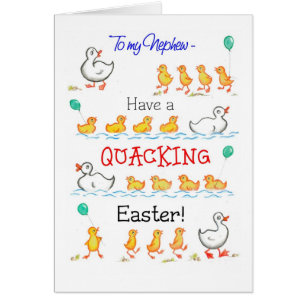 Cute Fun Ducklings Quacking Easter, voor Nephew