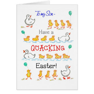 Cute Fun Ducklings Quacking Easter, voor Zoon