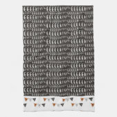 Cute Fun Eeek Boo Banner Halloween Theedoek (Verticaal)