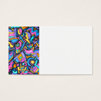 Cute Fun Funky Colorful Bold Whimsical-vormen Visitekaartje