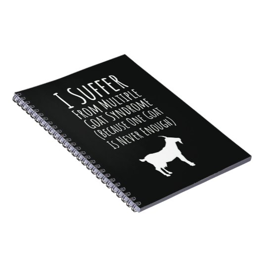 Cute Fun Gifts For Goat Owners Farmer Pet Lady Notitieboek (Rechterzijde)