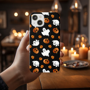 Cute Fun Halloween Ghost Pumpkin Patroon Case-Mate iPhone Case