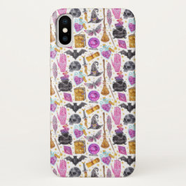 Cute Fun Halloween Pattern iPhone X Hoesje