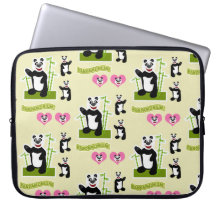 Cute Fun Happy Panda Beer Cartoon Pattern