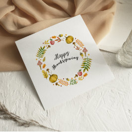 Cute Fun Herfst met Happy Thanksgiving-kaart