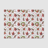 Cute Fun-kerstontbijtkoek voor mannen Tissuepapier (Voorkant)