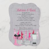 Cute Fun Keuken Ondergoed Bruidsmeisje Uitnodiging (Voorkant / Achterkant)