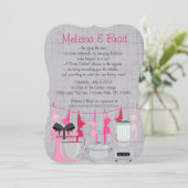 Cute Fun Keuken Ondergoed Bruidsmeisje Uitnodiging (Staand voorkant)