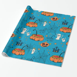Cute Fun Kind-Friendly Halloween Cadeaupapier