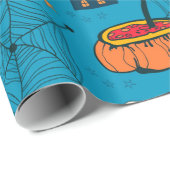 Cute Fun Kind-Friendly Halloween Cadeaupapier (Rol Hoek)