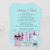 Cute Fun Kitchen Lingerie Bridal Shower Invitation Kaart (Voorkant / Achterkant)