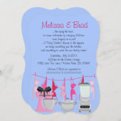 Cute Fun Kitchen Lingerie Bridal Shower Invitation Kaart (Voorkant / Achterkant)
