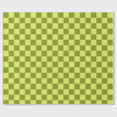 Cute Fun Modern Checkerboard Limoen Olive Geometri Cadeaupapier (Vlak)