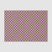 Cute Fun Modern Checkerboard Olive Lilac Geometric Tissuepapier (Voorkant)