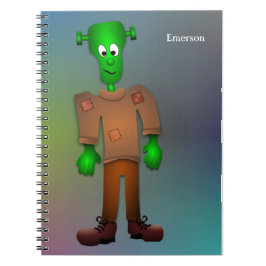 Cute Fun Monster Illustration - Personalized Name Notitieboek