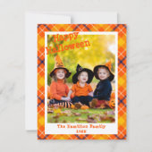 Cute Fun Oranje Pattern Custom Photo Halloween (Voorkant)
