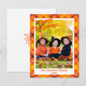 Cute Fun Oranje Pattern Custom Photo Halloween (Voorkant / Achterkant)