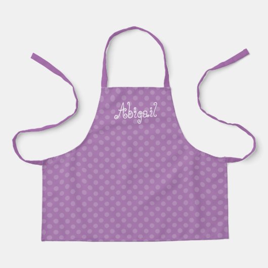 Cute Fun Personalized Lavender Polka Dot Pattern Schort (Voorkant)