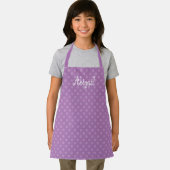 Cute Fun Personalized Lavender Polka Dot Pattern Schort (Insitu)