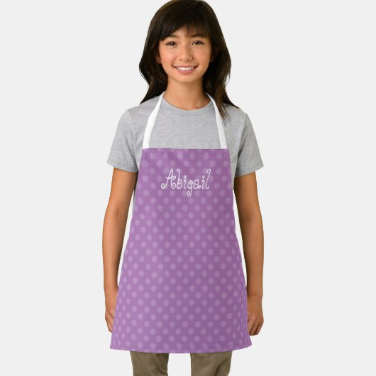 Cute Fun Personalized Lavender Polka Dot Pattern Schort (Insitu)